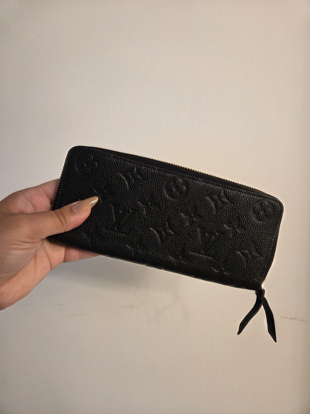Louis Vuitton Black Embossed Monogram Wallet - Picture 2 of 3